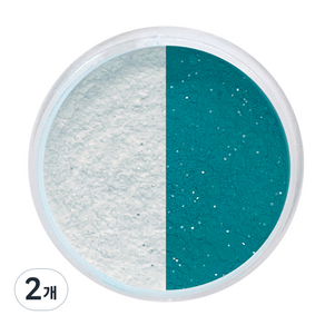 골드루쓰 온도 변화 야광 글리터 10g, 쟈스민비치 크리스탈, 2개