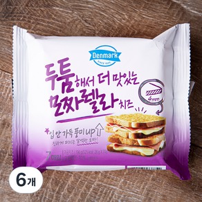 두툼해서 더 맛있는 모짜렐라치즈 7매입, 196g, 6개