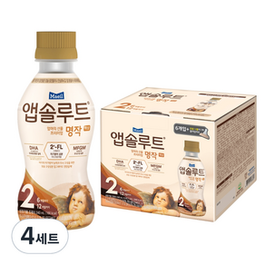 매일유업 앱솔루트 명작 2FL 액상 분유 2단계 6p + 니플1p, 240ml, 4세트