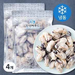 신선씨푸드 냉동굴 (냉동), 500g, 4개