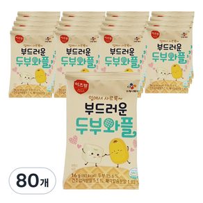 이츠웰 부드러운 두부 와플, 16g, 80개