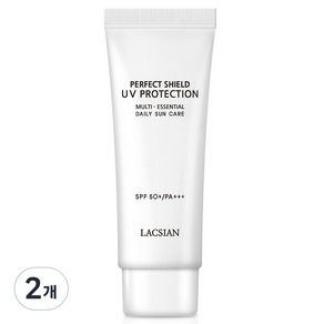 라끄시안 퍼펙트 쉴드 UV 프로텍션 선크림 SPF50+ PA+++, 60ml, 2개