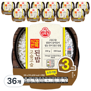 오뚜기 식감만족 고슬고슬된밥, 210g, 36개