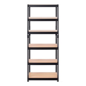 스피드랙 V2 스탠드선반 6단 700 x 300 x 2100 mm, 블랙