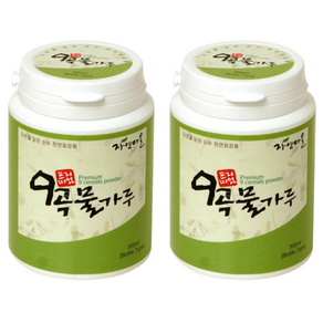 자연마을 프리미엄 9곡물가루 워시오프 팩, 170g, 2개