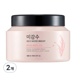 더페이스샵 미감수 브라이트 클렌징 크림 대용량, 400ml, 2개