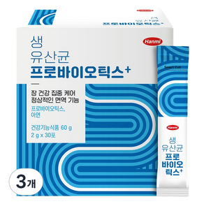 한미 생유산균 프로바이오틱스+ 30p, 60g, 3개