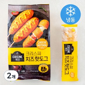 동원에프앤비 퀴진 치즈 크리스피 핫도그 (냉동)