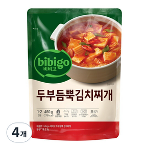 비비고 두부김치찌개, 460g, 4개