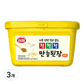 삼화식품 척척척 만능 된장 양념, 3개, 1kg