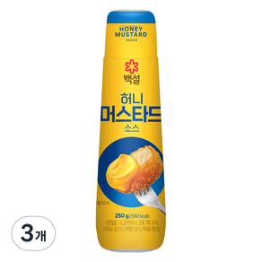 백설 허니머스터드 소스, 250g, 3개