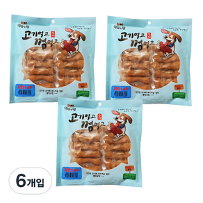 행복한껌 고기먹고껌먹고 강아지간식 14p, 치킨, 220g, 6개