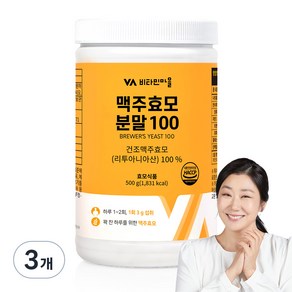 비타민마을 맥주효모분말 100, 500g, 3개