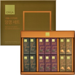 올가홀푸드 고칼슘 고식이섬유 팥양갱 45g x 6p + 흑임자 45g x 4p + 고구마 45g x 4p 세트