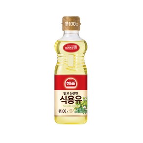 해표 식용유, 500ml, 3개