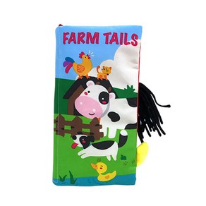 오감발달 바스락 꼬리 영어 헝겊책 : FARM TAILS 농장동물