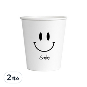 서연 스마일 인쇄 종이컵 180ml, 1000개, 2세트