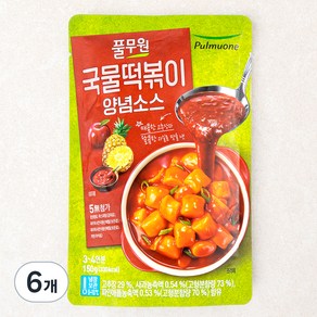 풀무원 국물떡볶이 양념소스, 150g, 6개