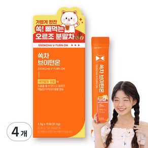 쏙차 브이턴온 차, 2.5g, 15개입, 4개