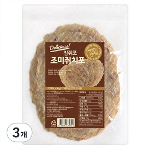 해맑은푸드 참쥐포, 450g (특대), 3개
