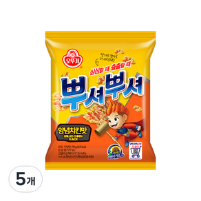 오뚜기 뿌셔뿌셔 양념치킨맛, 5개, 90g