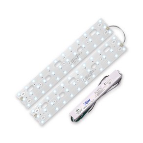 홈앤라이팅 LED 조명 18W 2개 + 안정기 36W + LED 연결 커넥선 + 연결 커넥터 3개 + 자석 10개, 주광색, 1개