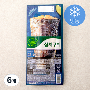 비비고 삼치구이 (냉동), 6개, 60g