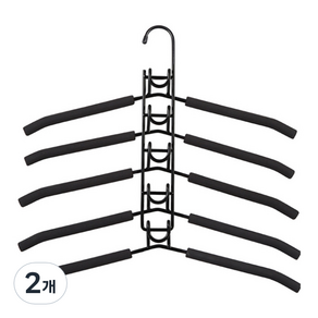 마켓피오 공간절약 다기능 옷걸이 타입2, 혼합색상, 2개
