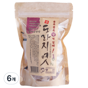 전통 수제 도라지 봉투엿, 100g, 6개