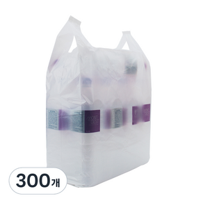 쓰리포 손잡이 마트 비닐봉투 유백, 36L, 300개