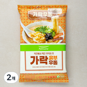 풀무원 가락 유부우동 2인분, 425.2g, 2개