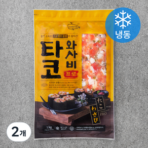 고래미 타코와사비 프로 (냉동), 2개, 1kg