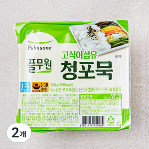 풀무원 고식이섬유 청포묵, 300g, 2개