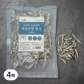 청해명가 다용도 맥전포항 멸치, 350g, 4팩