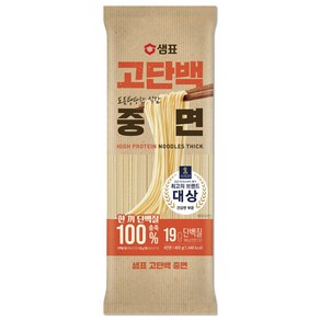 샘표 고단백 중면, 400g, 1개