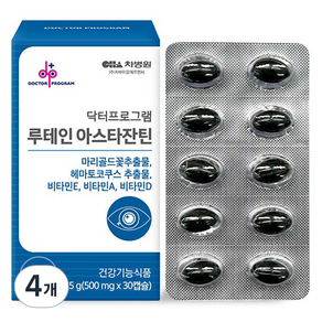 차바이오에프앤씨 닥터프로그램 루테인 아스타잔틴 15g, 4개, 30정