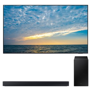 삼성전자 4K UHD Neo QLED 스마트 TV + 사운드바 세트, 214cm(85인치), KQ85QND83BFXKR, 벽걸이형 X HW-C450 (사운드바), 방문설치