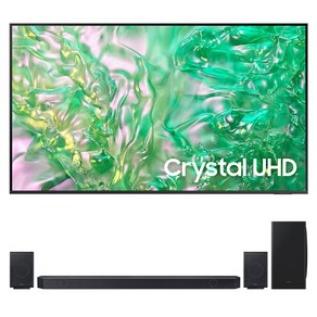 삼성전자 4K UHD Cystal TV + 사운드바 세트, 163cm(65인치), KU65UD8000FXKR, 벽걸이형 X HW-930D (사운드바), 방문설치