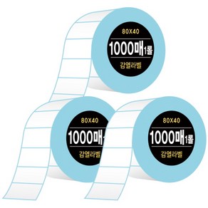 다다 감열라벨 1000매, 3개