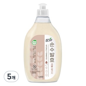 참그린 순수발효 곡물주방세제, 480ml, 5개