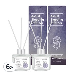 디스이즈 어시스트 슬리핑 디퓨저, 라벤더, 120ml, 6개