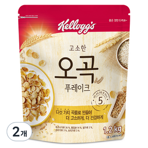 켈로그 고소한 오곡 푸레이크, 1.2kg, 2개