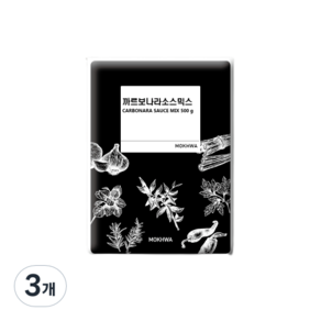 딜리셔스마켓 까르보나라 소스믹스, 500g, 3개