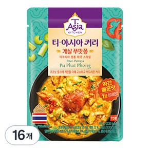 티아시아키친 게살 푸팟퐁 커리, 170g, 16개