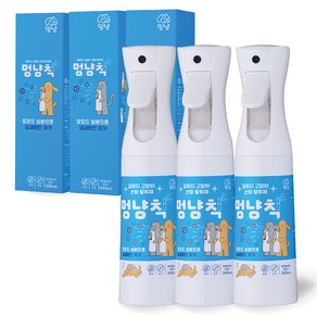 멍냥칙 반려동물 냄새 제거 무색 무취 산화 탈취제, 300ml, 3개