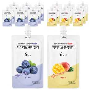 닥터리브 곤약젤리 블루베리 10p + 애플망고 10p, 150g, 1세트