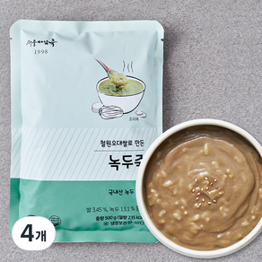 서울마님죽 녹두죽, 500g, 4개