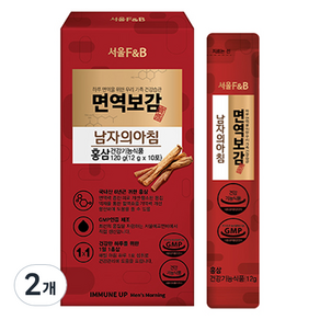 서울에프엔비 면역보감 남자의아침 10포, 120g, 2개