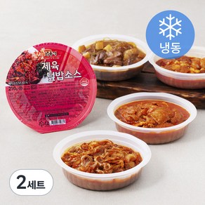 매콤 덮밥소스 오돌뼈 210g + 매콤 히로미찌찜닭 250g + 치즈불닭 210g + 제육 210g (냉동), 2세트