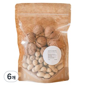 유명산지 정월대보름 국산 부럼 피호두 80g + 피땅콩 80g, 160g, 6개